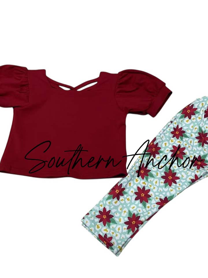 Puff Poinsettia Set for wholesale by Southern Anchor