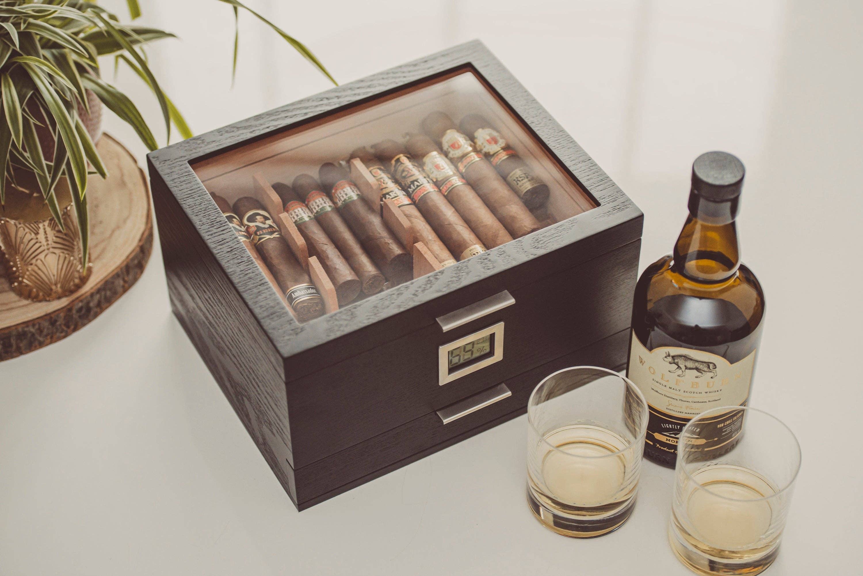 Case Elegance - Wholesale Humidor/Cigar Accessory - Mill Glass Top Humidor6