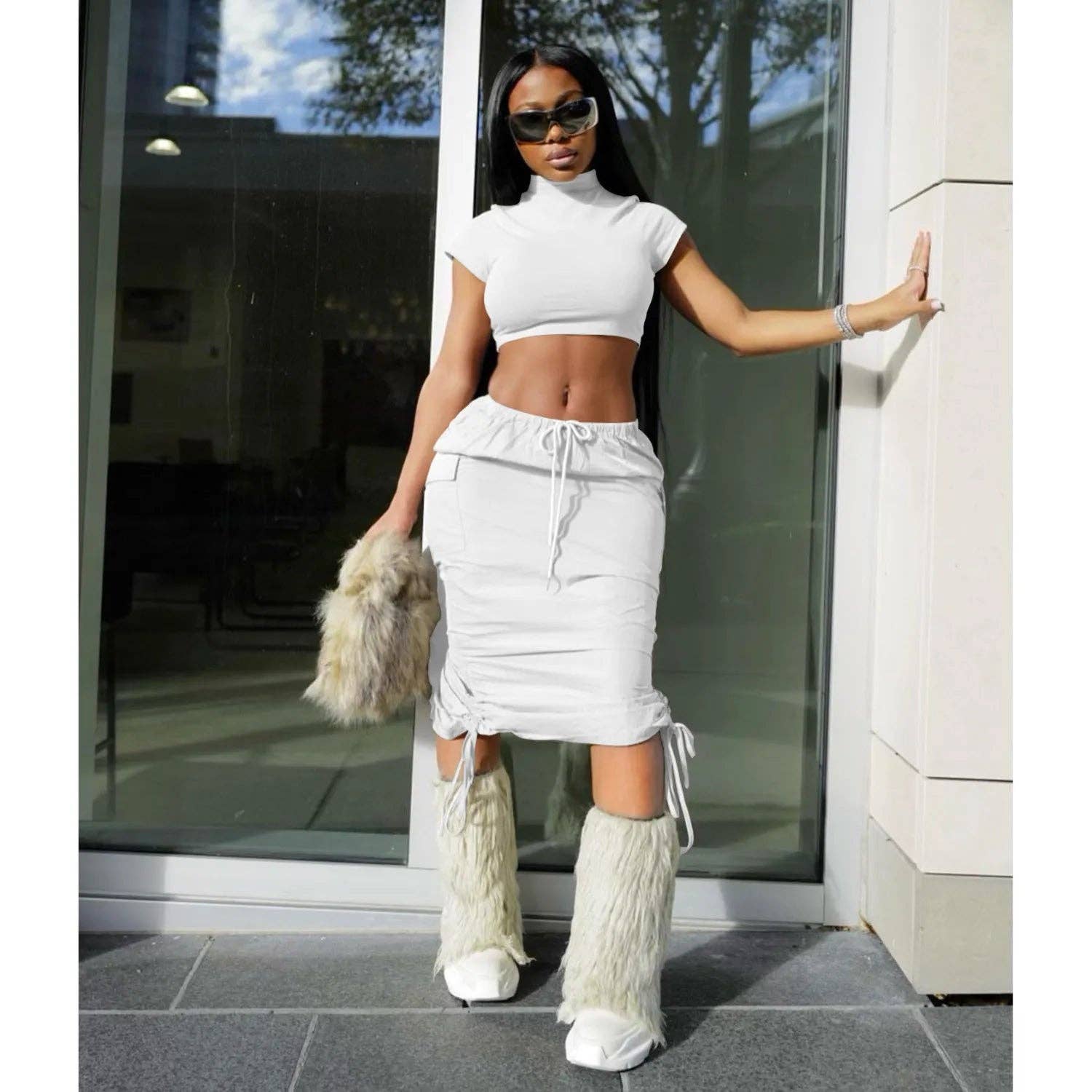 MB Fashion Wholesale - Wholesale Top & Skirt Set - Women's - MB FASHION 6 COLORS 2 PCs SET 1092LY13