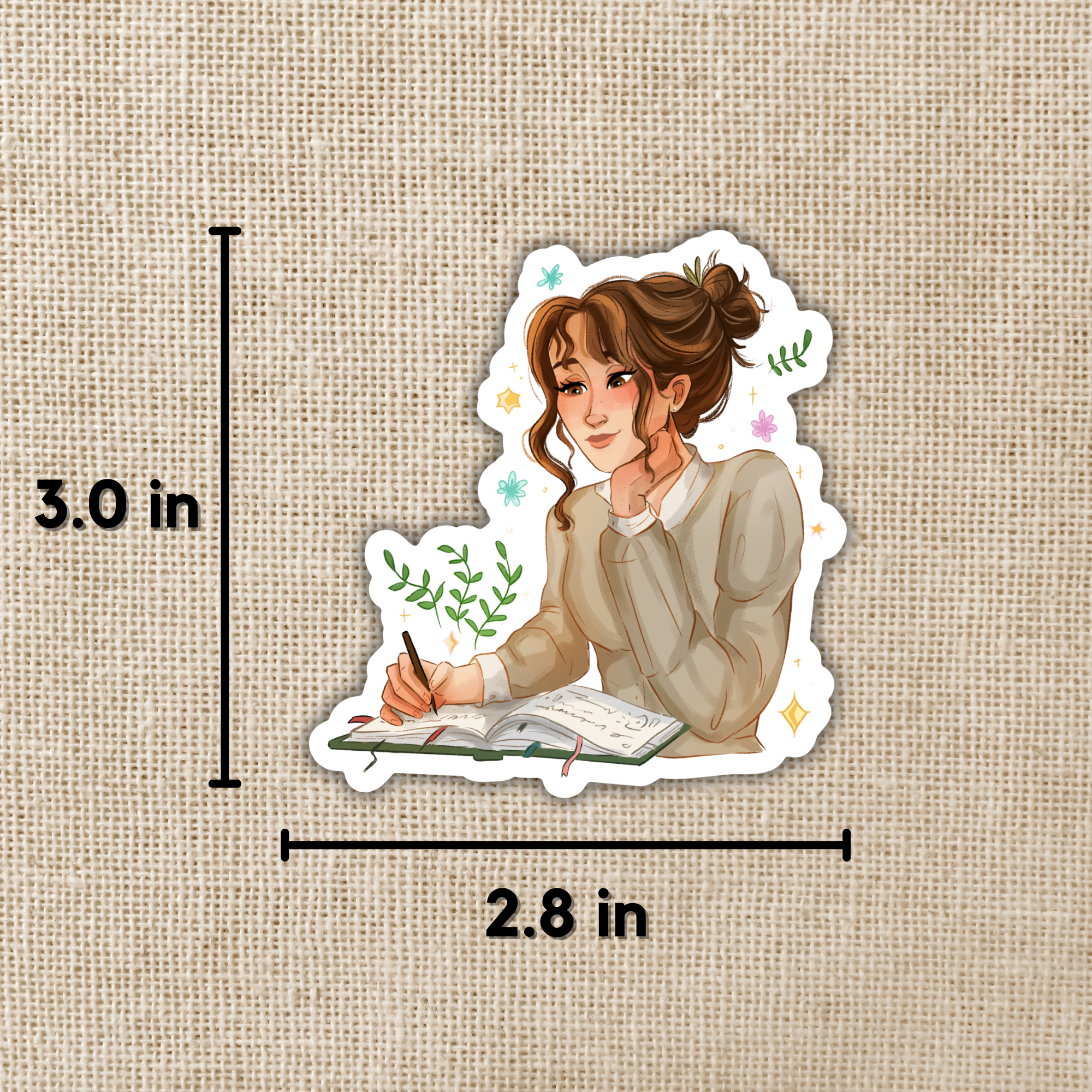 Kingdom of Threads - Wholesale Sticker - Emily Wilde Writing Sticker | Emily Wilde 1