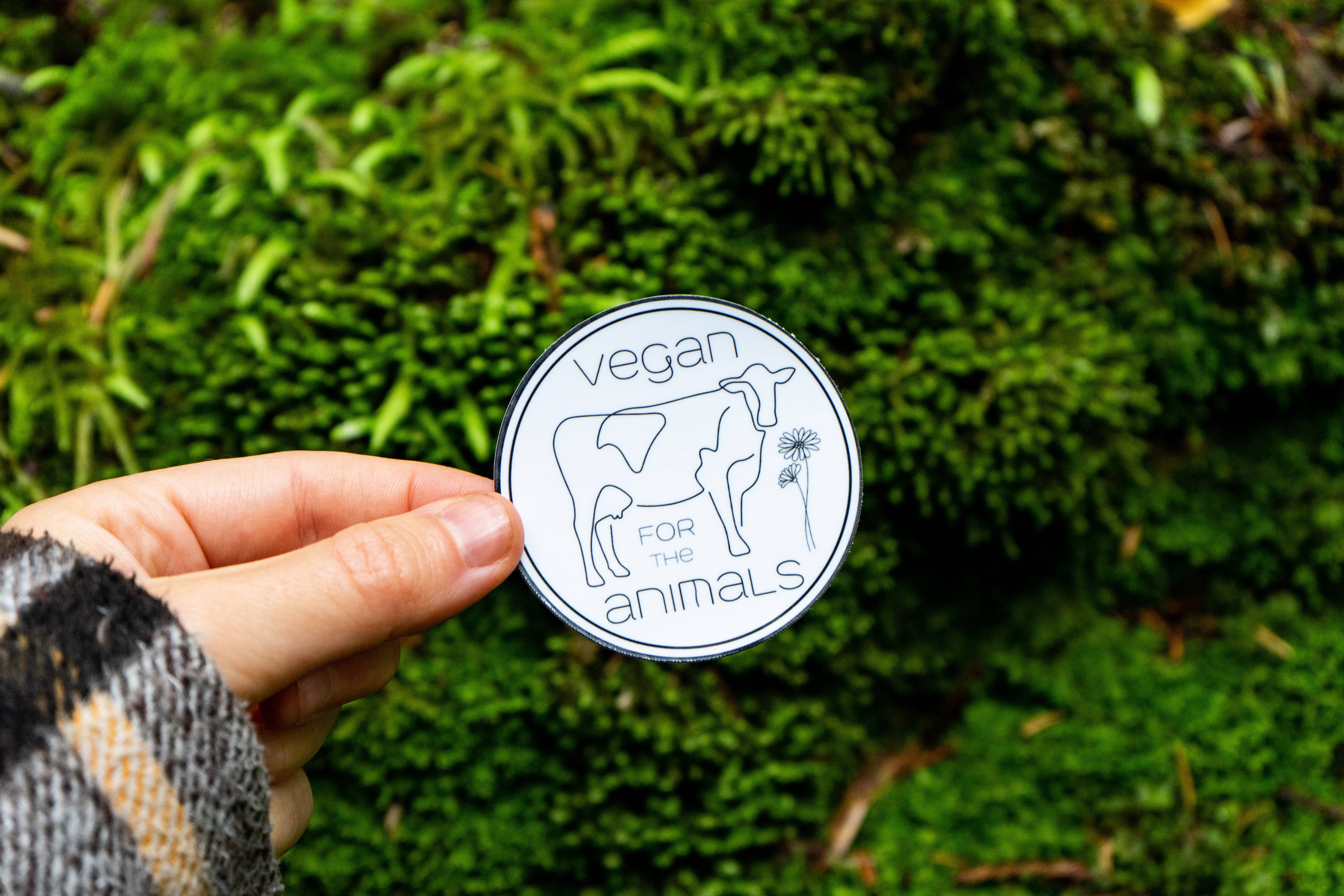 Mindful over Mind Full - Wholesale Sticker - Vegan voor de dieren Sticker | Vegan Sticker | Plantaardig1