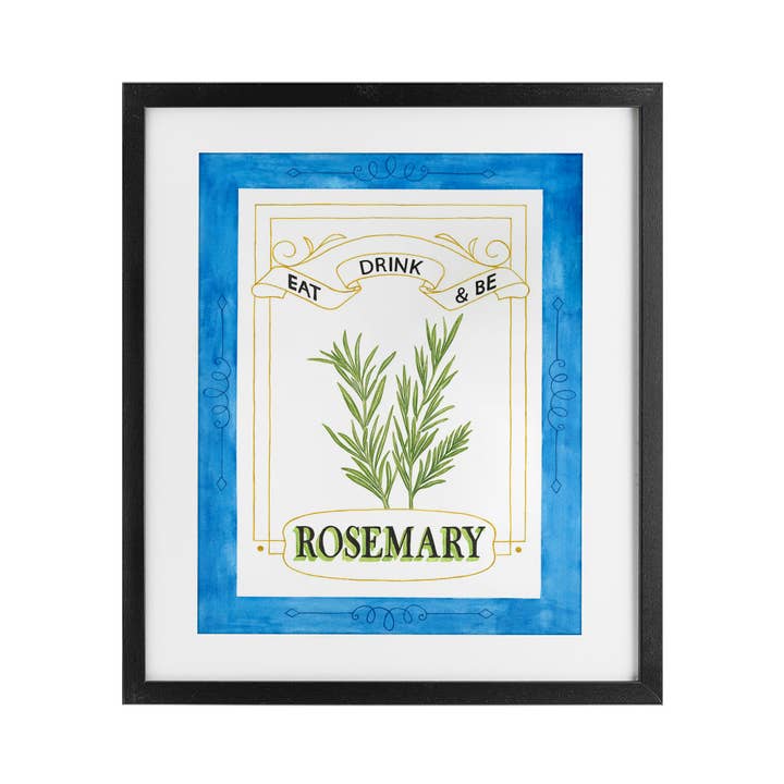 Eat Drink & Be Rosemary - Print Under Glass Wall Art and other Purchase Wholesale rosemary gladstar. Free Returns & Net 60 Terms on Faire trending on Faire.