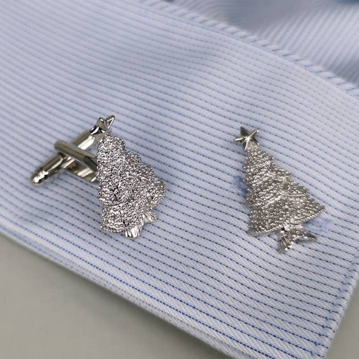 Abotoaduras de árvore de Natal por atacado de Hanhancraft