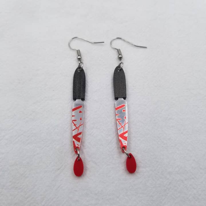 Brincos de Faca Halloween Blood Chef'S por atacado de ENA Jewelry