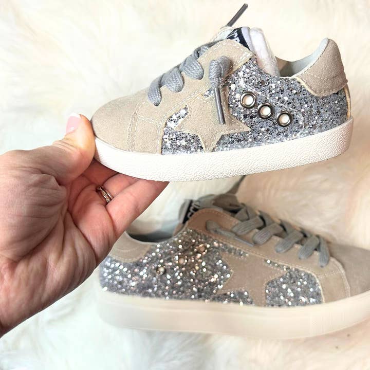 AdaLo - Wholesale Lifestyle Sneakers - Kids - Sand Castle sparkle0