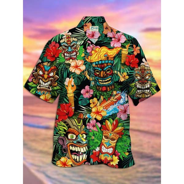Aloha Tiki Hawaïaans Overhemd voor wholesale door Royaura