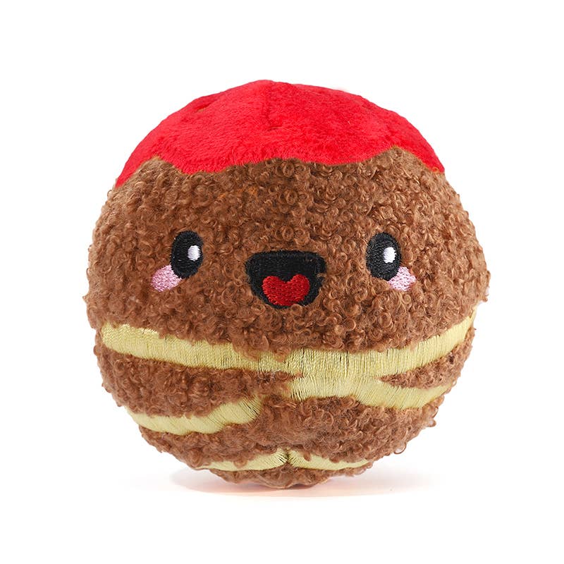 Hugsmart Products Inc - Wholesale Pet Fetch Ball - Dog - HugSmart Pet - Food Party | Spaghetti Meatball - Ball Toy