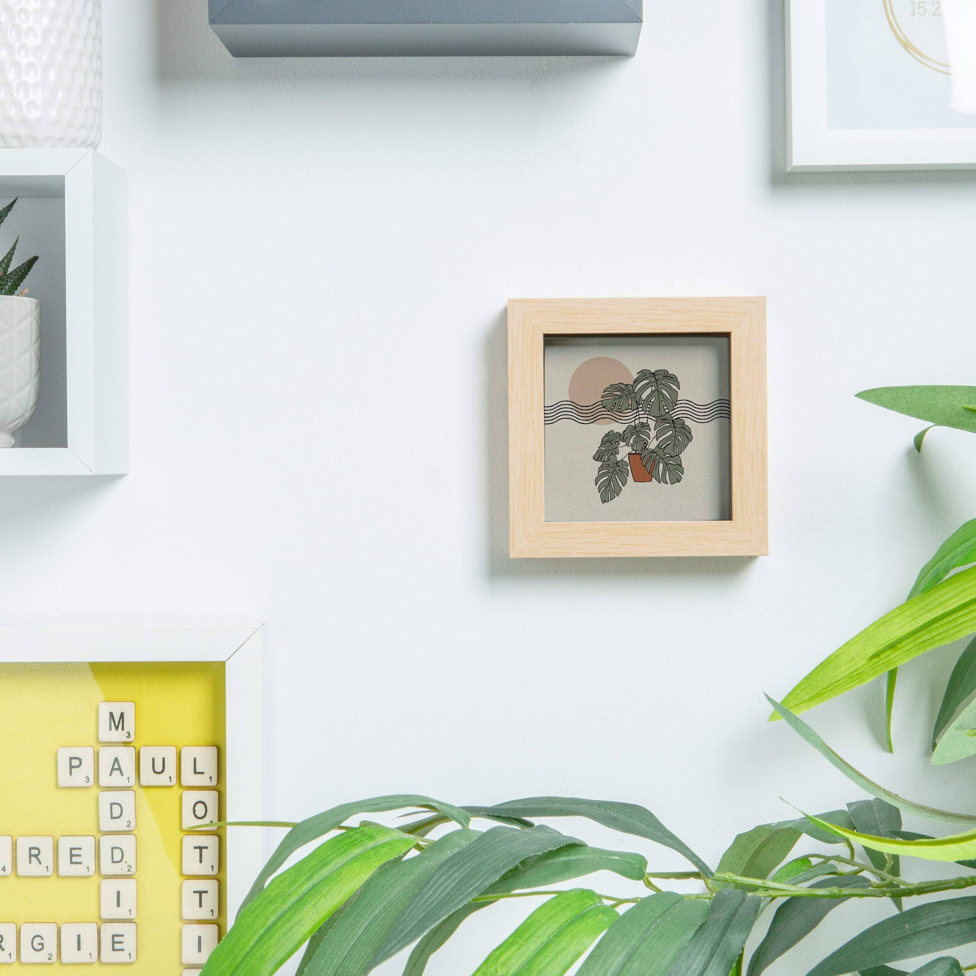 Rinkit Ltd - Wholesale Picture Frame - Nicola Spring Box Photo Frame - 4x4 - Light Wood1