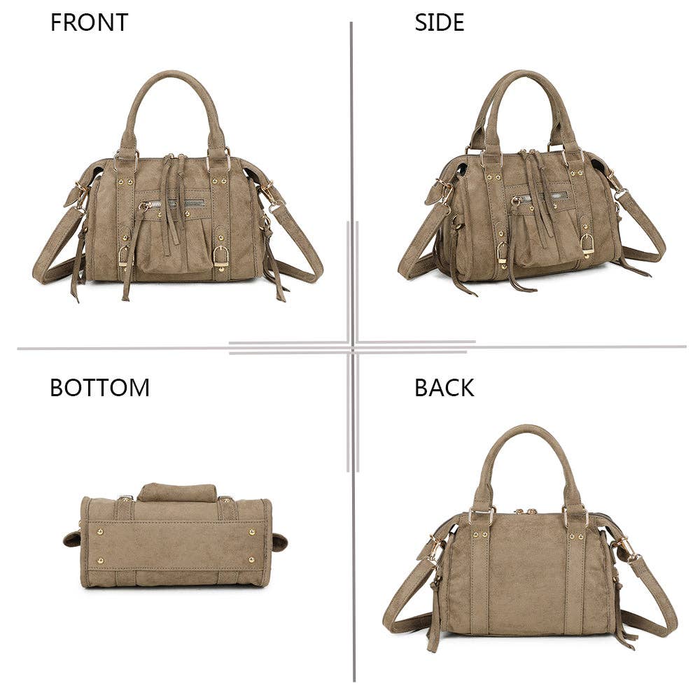 Gallantry – wholesale Shoulder bag – women's – Skyla Small Golden Suede27