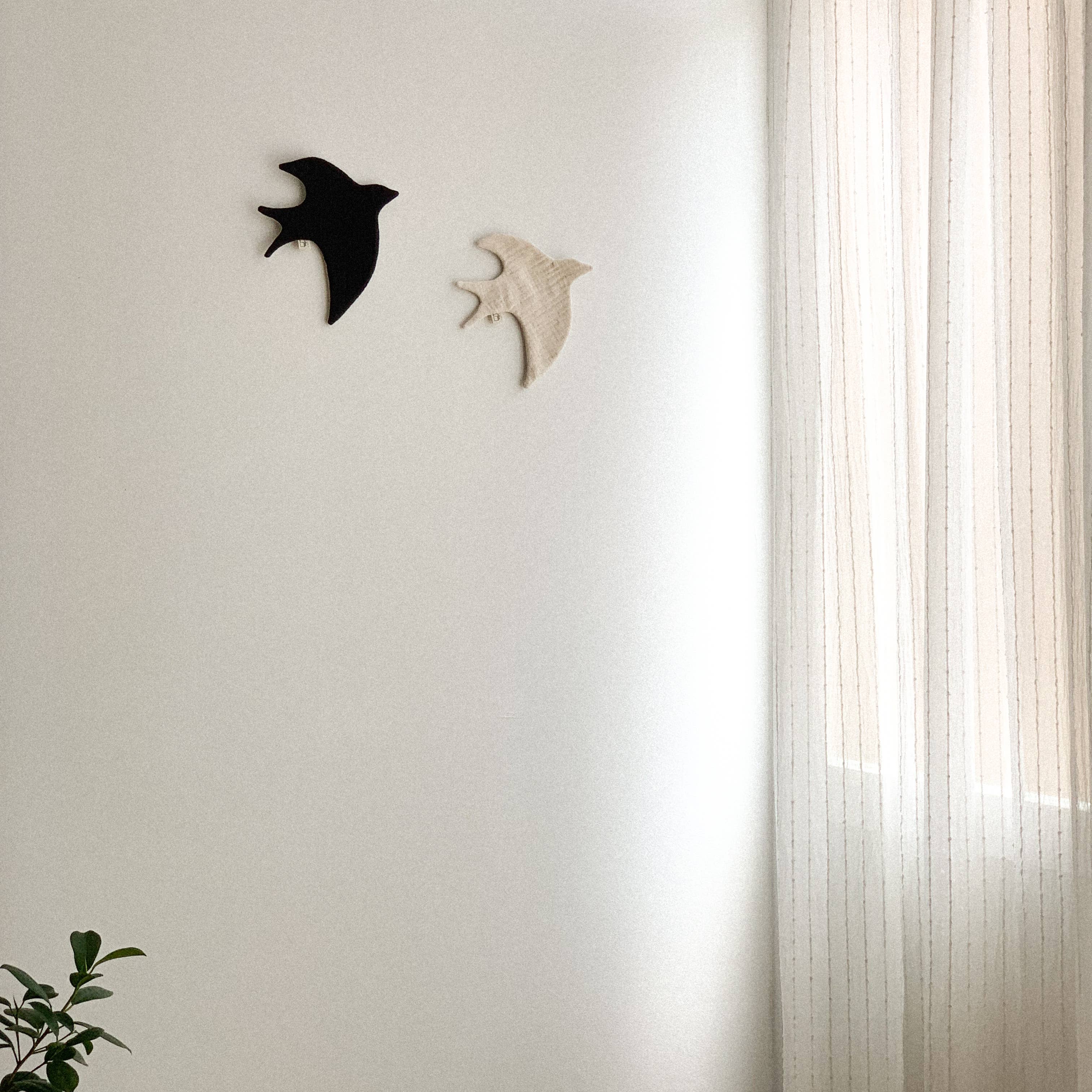 Monocrom - Wholesale Wall Decor - Kids & Baby - White wall swallow9