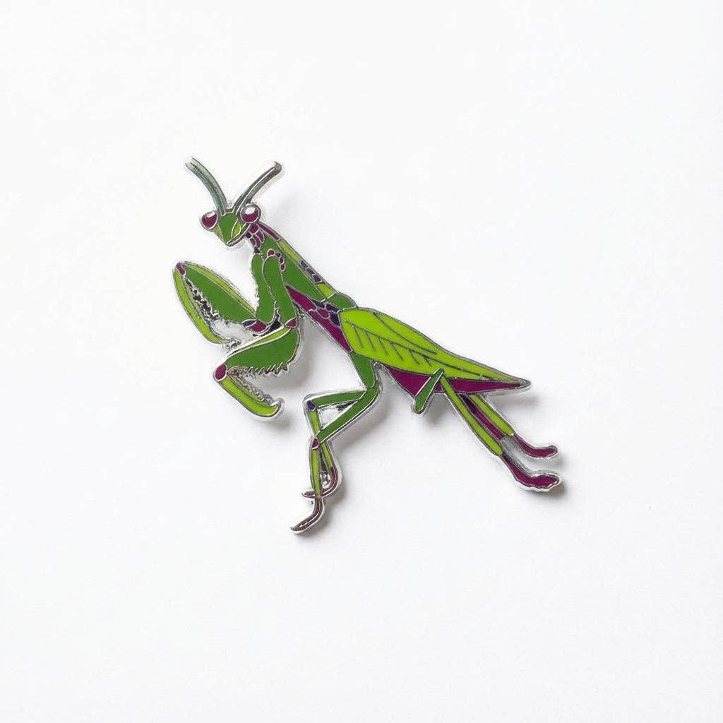 Strike Gently - Wholesale Lapel Pin/Button - Mantis Pin1