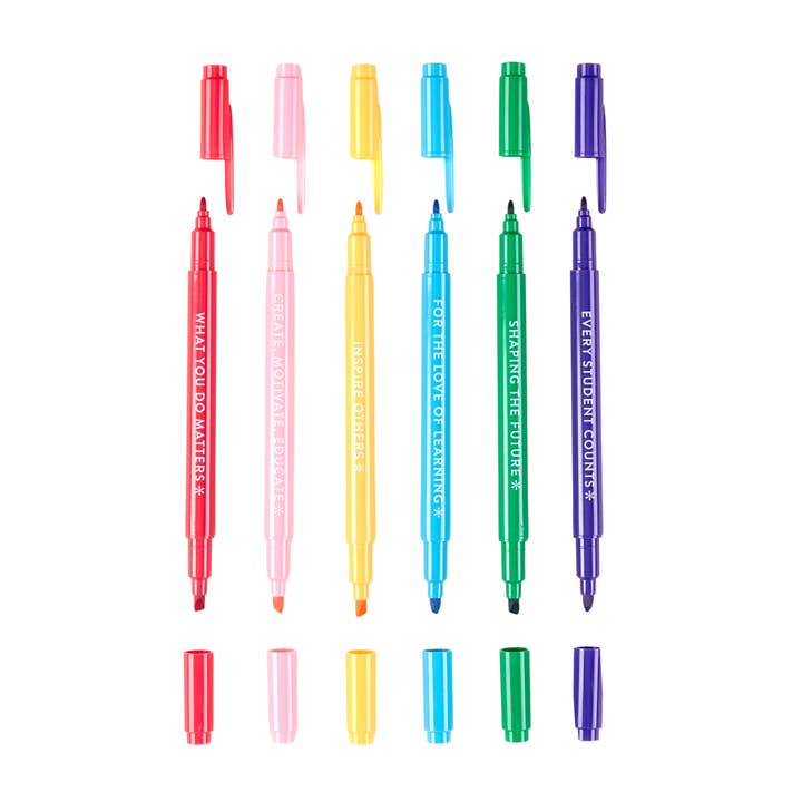 Erin Condren Design - Wholesale Marker - Teacher Dual-Tip Markers 6-pack