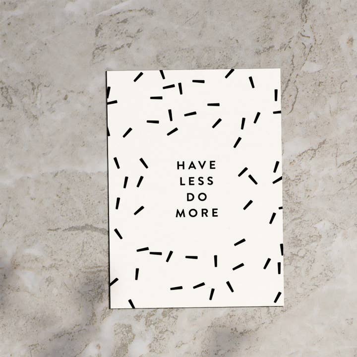 Weniger haben, mehr tun por atacado de Love is the new black