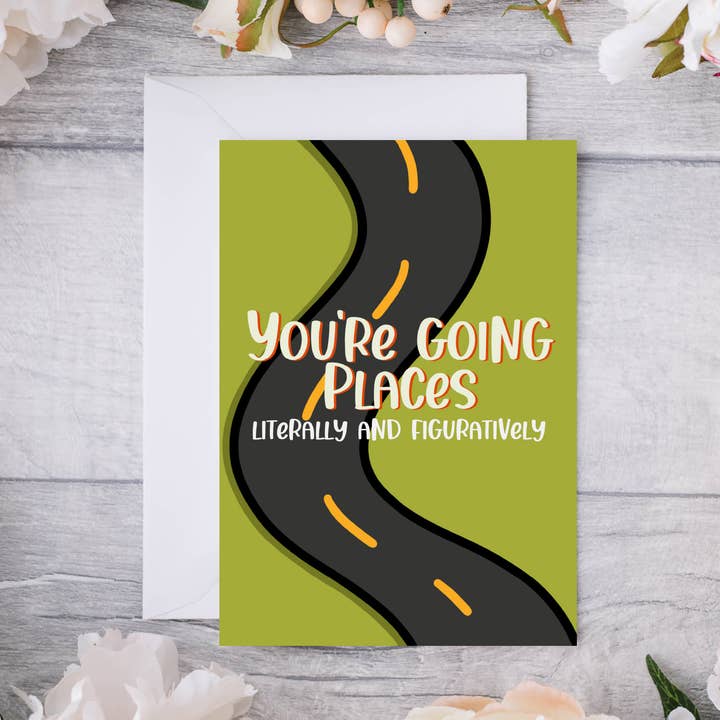 You're Going Places || Wenskaart voor wholesale door Devine Design Co