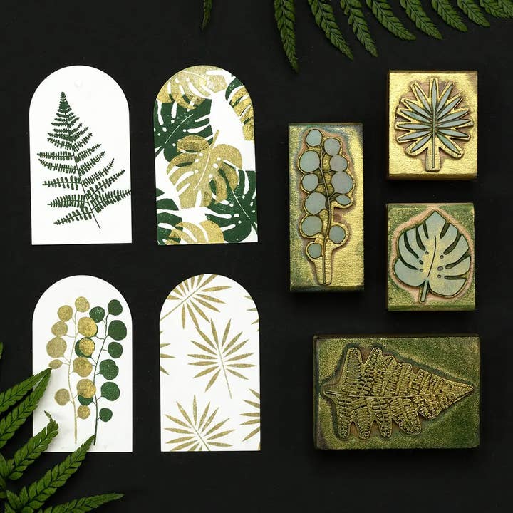Perlenfischer - Wholesale Rubber/Decorative Stamp - 5x Stamp | Monstera Leaf4