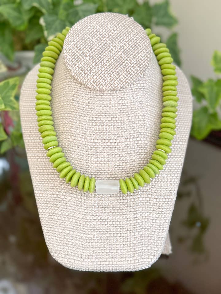 Bowen Necklace Lime *WHOLESALE* for wholesale by Stacked By Stew