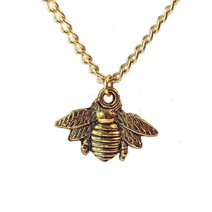 Collana Bee Antique in oro per la vendita all'ingrosso da parte di Stylish Jewelry Supply