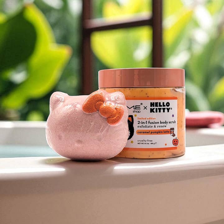 Crover - Wholesale Bath & Body Set - Crème Shop Hello Kitty Silky Skin Spa Set -C.P. Latte3