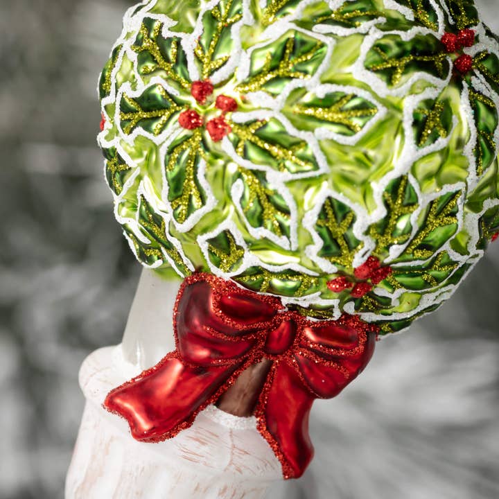 Sullivans Home Decor - Wholesale Ornament - Holly Topiary Ornament
