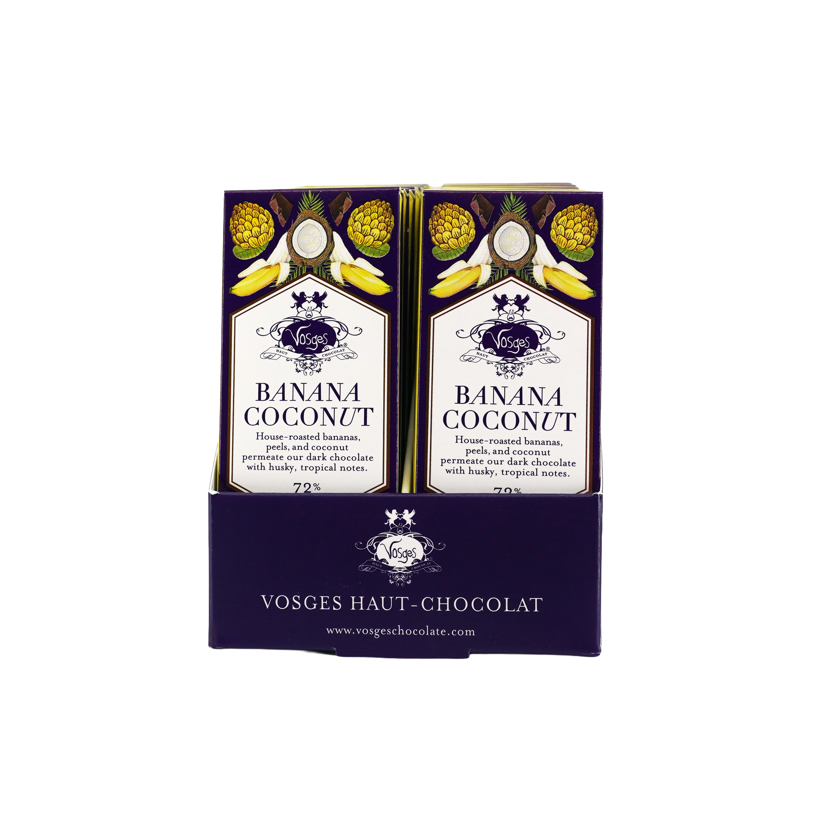 Vosges Haut-Chocolat - Wholesale Chocolate Bar - Mini Dark Chocolate Bar w/ Banana & Coconut - Gourmet2