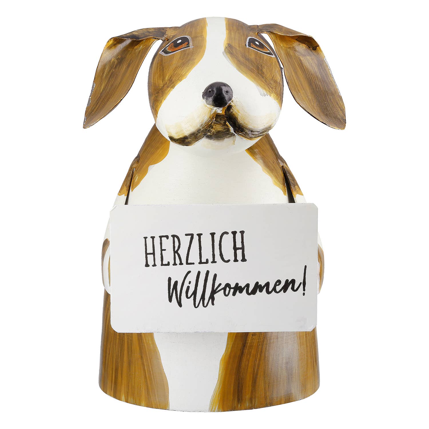 brown cream 2-way assorted dog fence figure, h. 18 cm for wholesale on Faire2