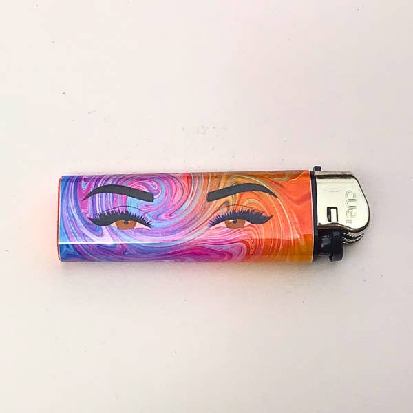 Vivrant Vixen - Wholesale Lighter - Red Eyes Handmade Art Lighter 5