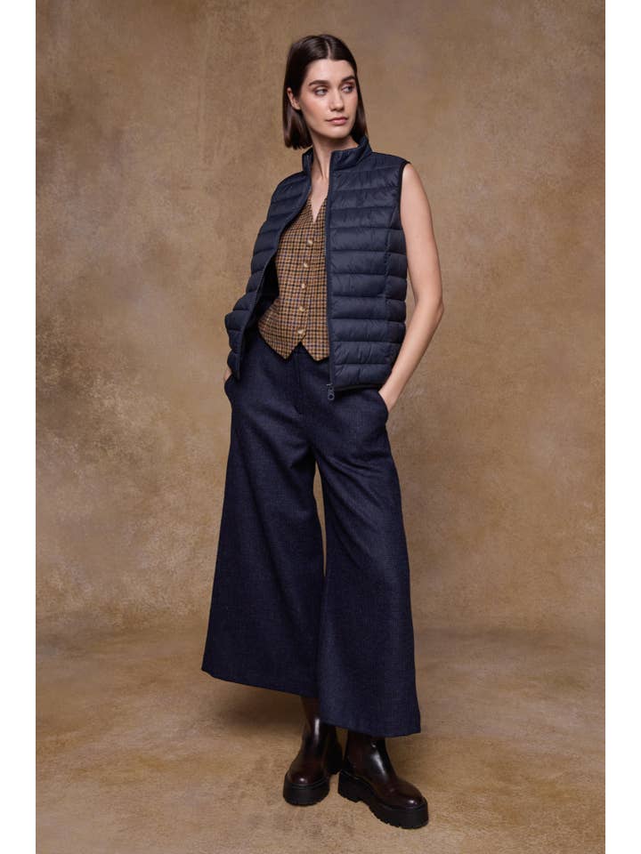 Jack Murphy Clothing - Wholesale Outerwear Vest - Women's - Leah Puffa Gilet - Navy2