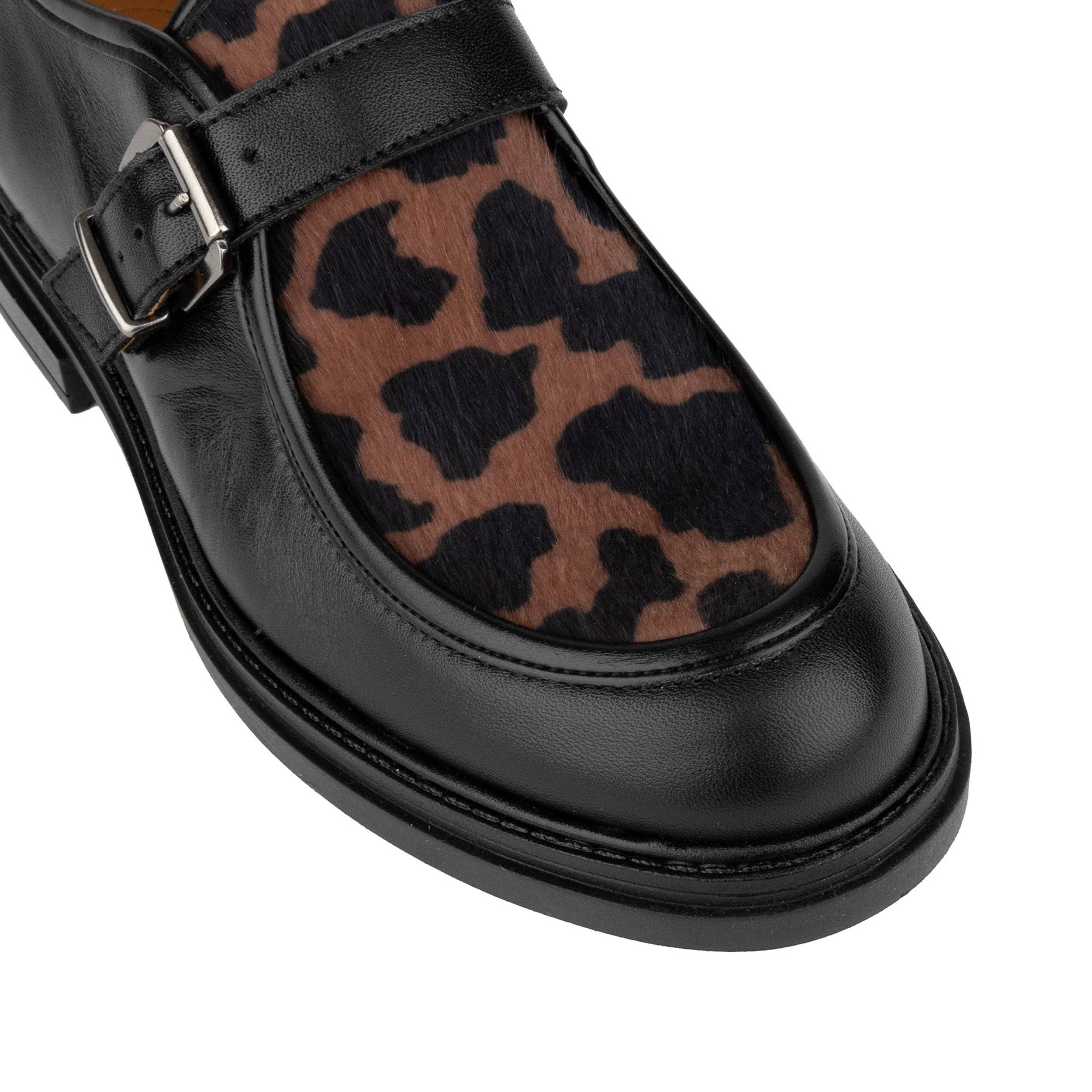 Embassy London – wholesale Loafers – Women's – Strapp - Black & Cow6