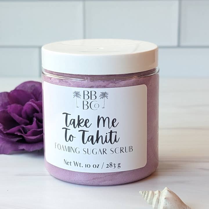 Beachy Bubbles Bath Co - Wholesale Body Scrub/Exfoliant - Take Me To Tahiti Foaming Sugar Scrub0