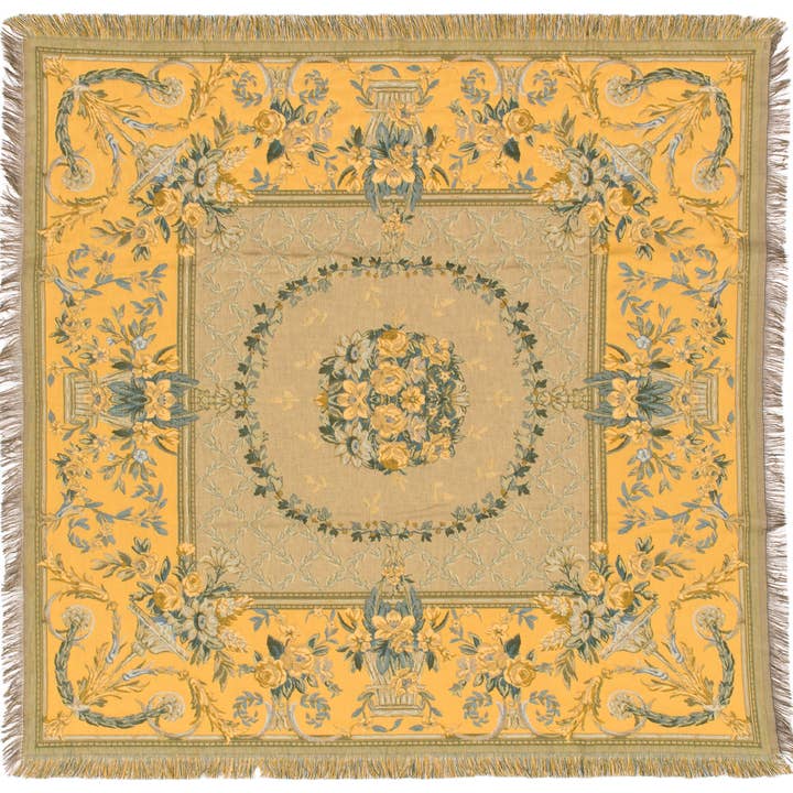 Throw blanket Savonnerie - Sofa Throw - French bed throw for wholesale by yapatkwa - art of the loom