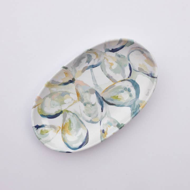 Kim Hovell Art - Wholesale Jewelry Dish - Melamine Trinket Tray - Victoria Oysters