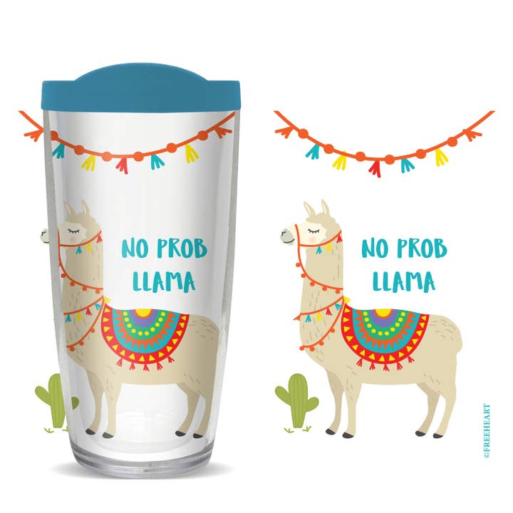 No Prob Llama Tumbler for wholesale by FREEHEART