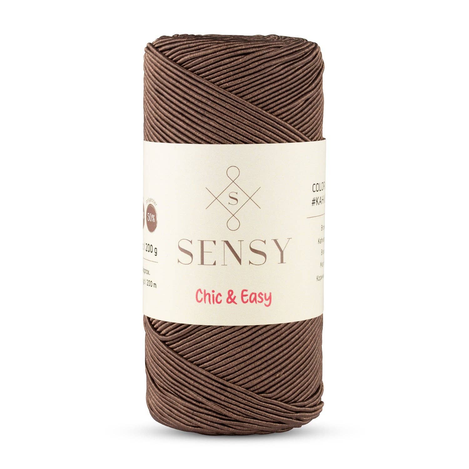 Sensy - Wholesale Yarn - Sensy Premium Chic & Easy 1.5mm 218 Yards 50% Cotton 50% Polyester Rope Crochet Bag Cord Crochet Thread22