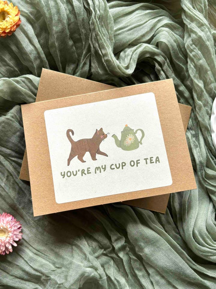 You're My Cup of Tea | Appreciation + Galentine's Day Card for wholesale by Jean's Apothecare