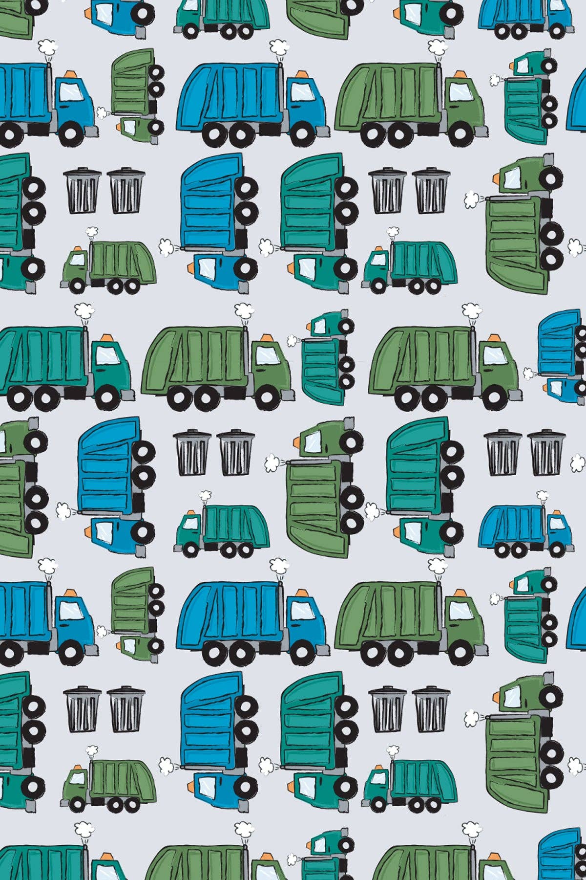 Clover Baby & Kids - Vente Haut et bas de pyjama – enfant - Ensemble de pyjama à manches longues - Garbage Trucks3