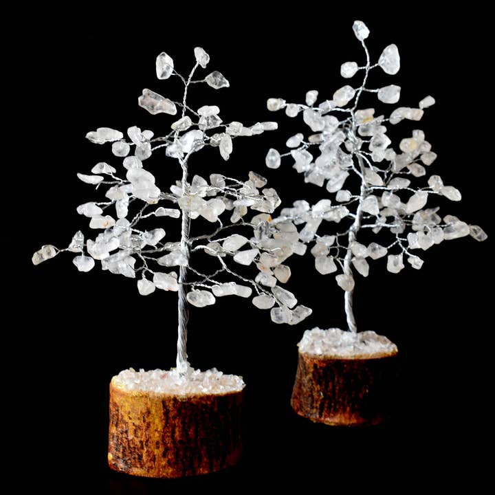 Soothing Crystals - Wholesale Spiritual stone/crystal - 100 Chips Gemstone Tree | Clear Quartz | Feng Shui Tree3