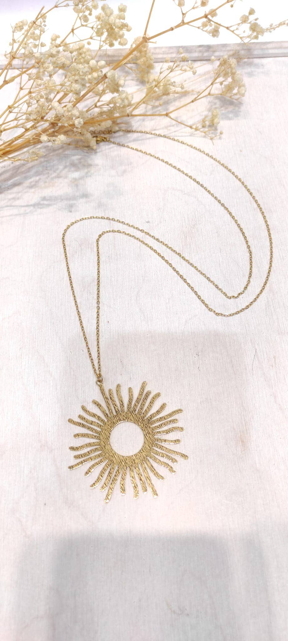 Gold Rosalie 90cm long necklace for wholesale on Faire