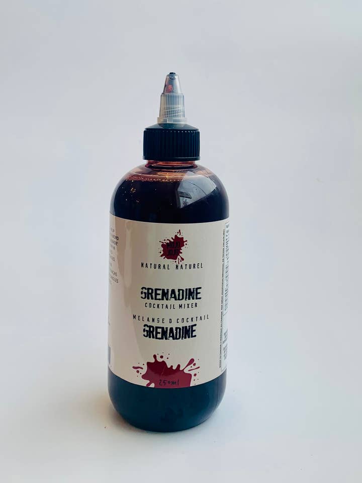 Grenadine Syrup - All Natural Cocktail Basic for wholesale by Mojo Jojo Pickles and Preserves