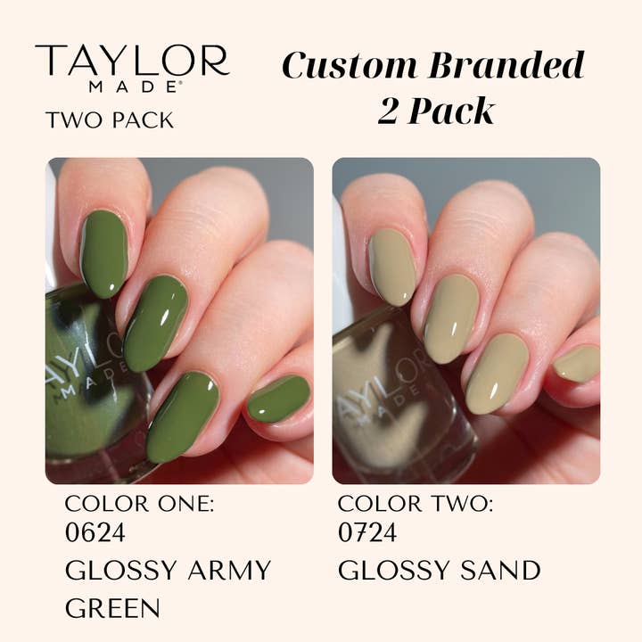 Taylor Made Polish - Vendita all'ingrosso Smalto per unghie - Smalto per unghie personalizzato: confezione da 2 a lunga tenuta + vegano + non tossico88