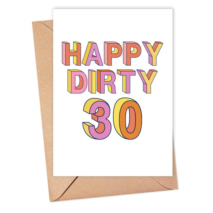 R is for Robo - Wholesale Birthday Card - 30th Birthday Cards Funny Milestone Birthday Cards for Women
