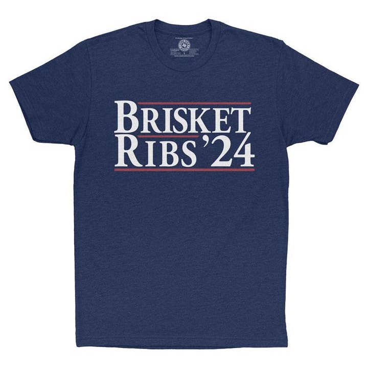 Brisket Ribs '24 T-Shirt for wholesale by Lone Star Roots