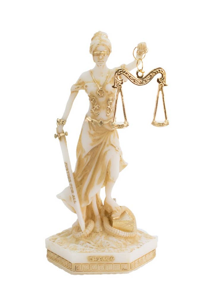 Estatua de Themis 'Justicia para Todos' Escultura Regalo de Oficina 25 cm para venta al por mayor de Art Culture Deco