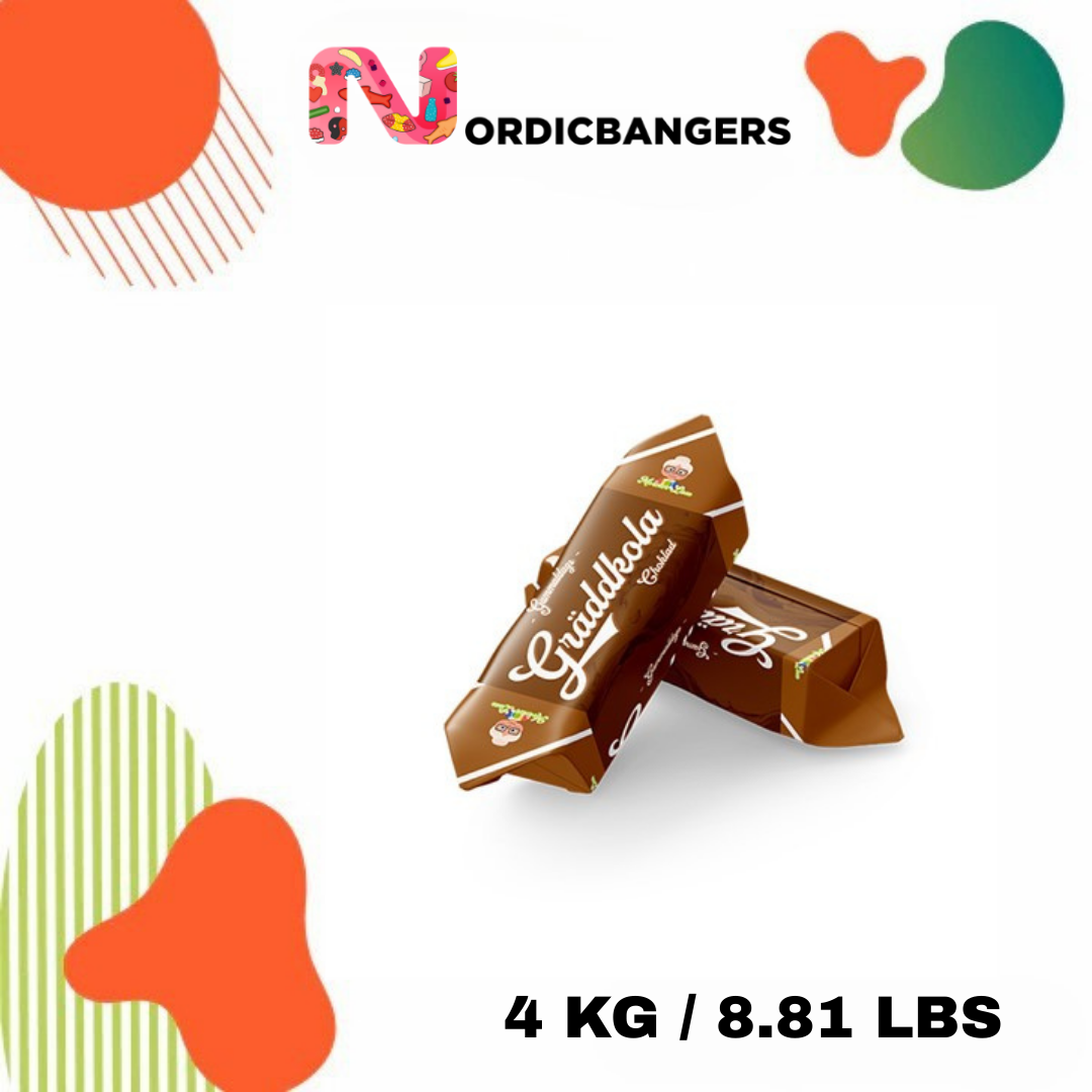 Nordicbangers - Swedish Candy Supply - Wholesale Chocolate Covered Sweets - Chokladgräddkola 4KG0
