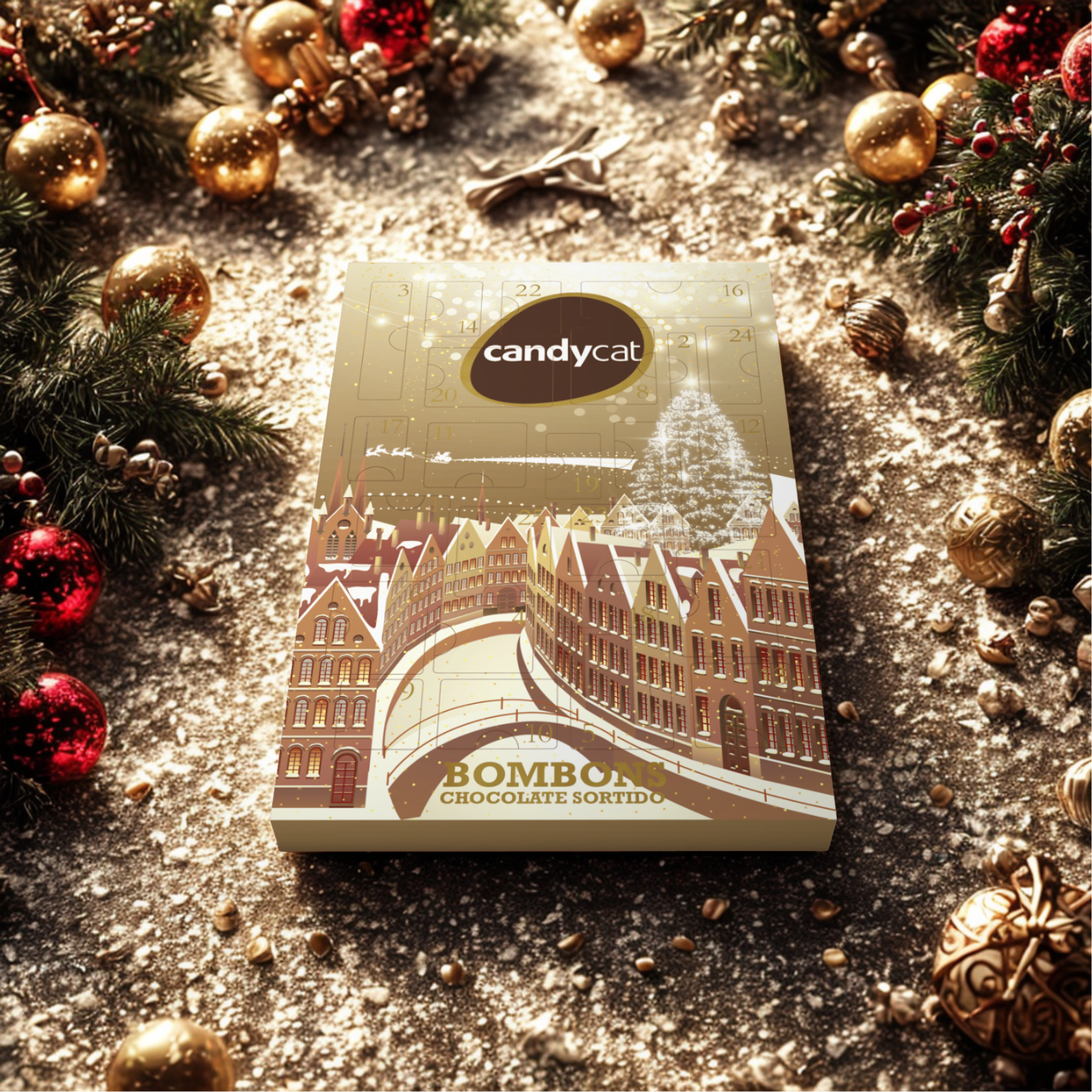 Candycat - Wholesale Chocolate Box - Advent Calendar 292g1