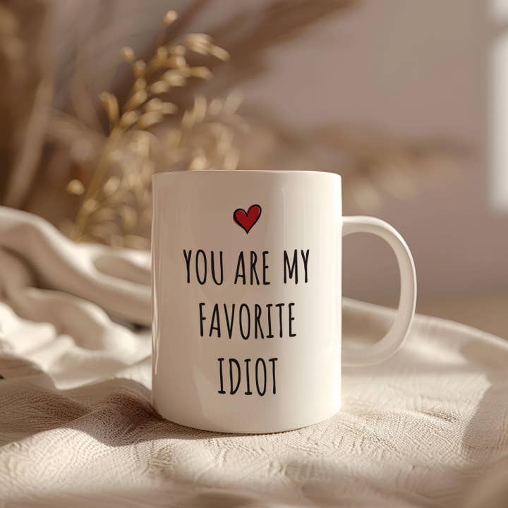 NVC Ecommerce LLC - Vendita all'ingrosso Tazza - Tazza Divertente di San Valentino, Sei il Mio Idiota Preferito Tazza, San Valentino