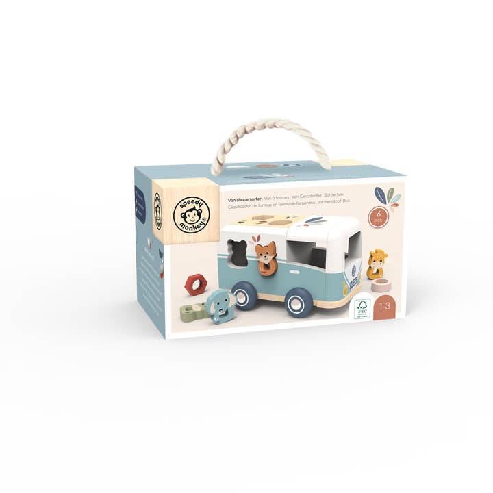 Speedy Monkey - Wholesale Toy car/truck – Child - Shape Sorter Van4