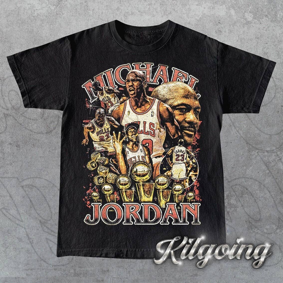 TheKingShirt - Wholesale Screen Printed T-Shirt - Unisex - Limited Michael Jordan Vintage 90s Unisex T-Shirt1