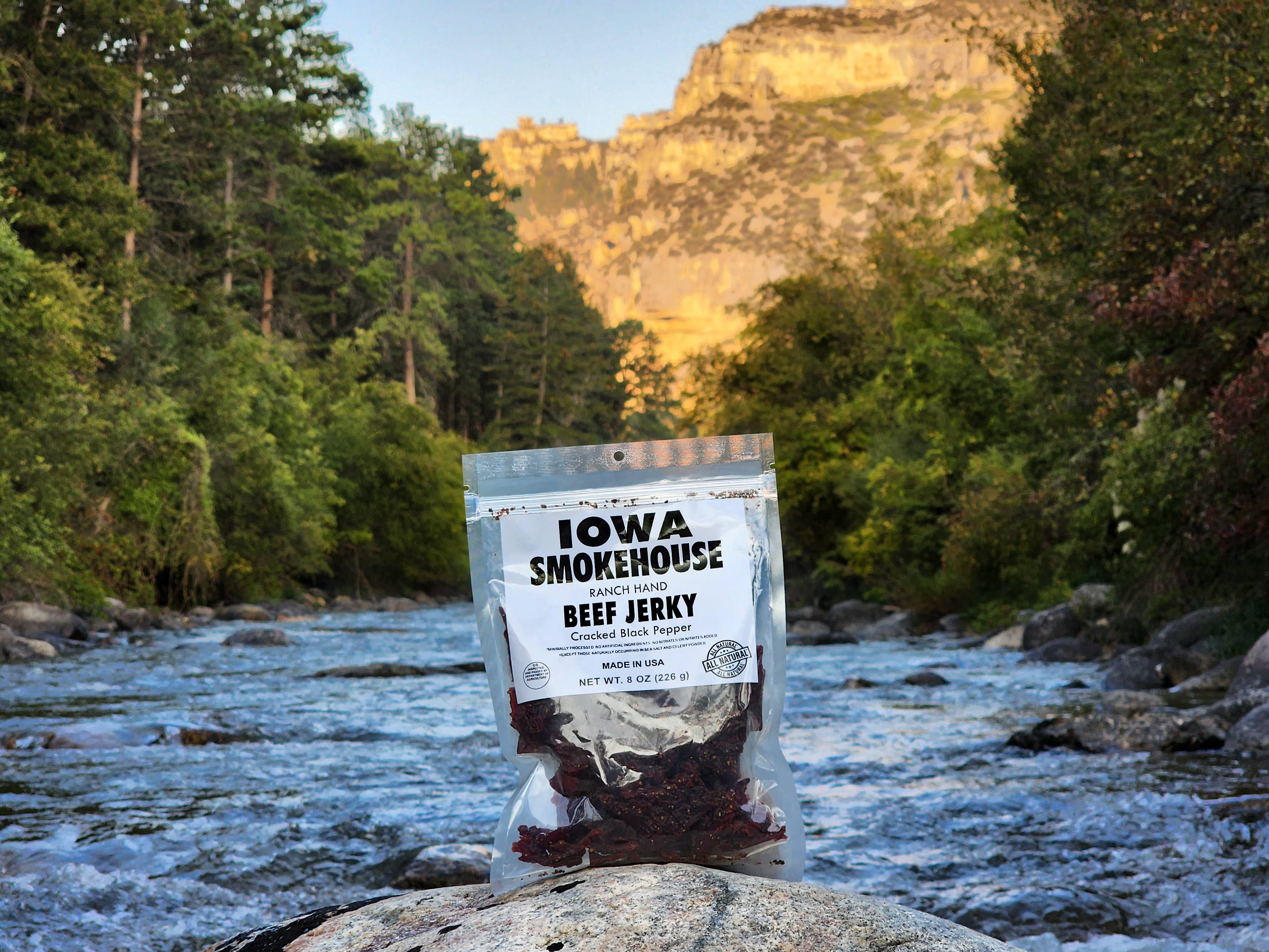 IOWA SMOKEHOUSE - Wholesale Jerky - Ranch Hand 8 oz Beef Jerky Home Style Original (6/case)4