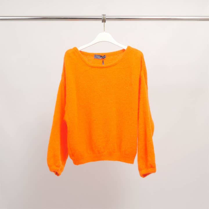 Cecile Wang - Wholesale Knit Sweater - Women's - Soft sweater in kid mohair and alpaca PJ222202