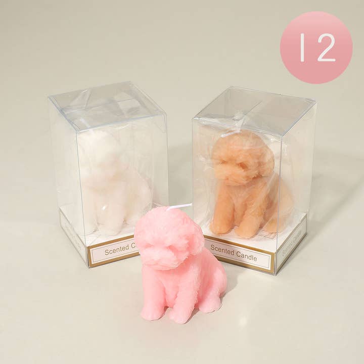 12PCS - Bougies Parfumées en Forme de Chien pour la vente par Sensibling Corp.